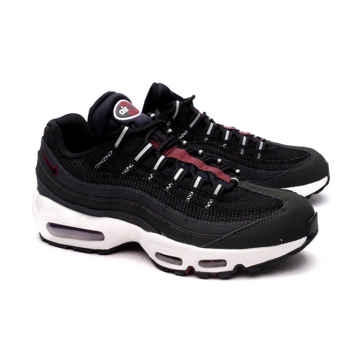 Penetración Un evento campana Zapatilla Nike Air Max 95 Anthracite-Black-Red-Summit White - Fútbol Emotion