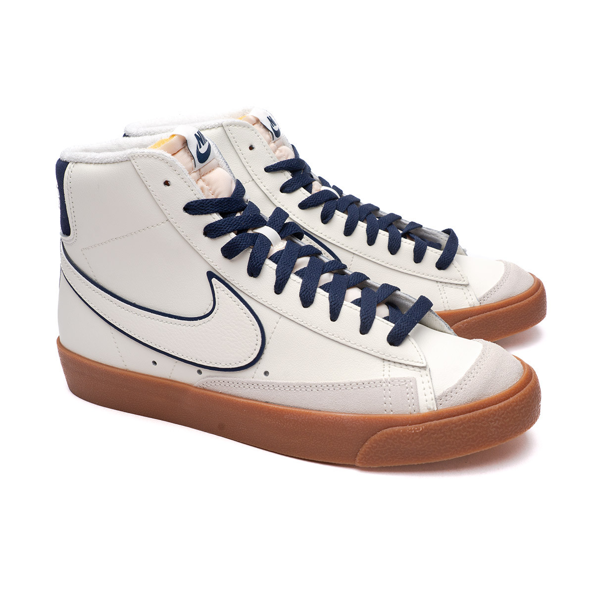 pico esclavo Figura Zapatilla Nike Blazer Mid '77 PRM Sail-Midnight Navy-Gum Med Brown - Fútbol  Emotion