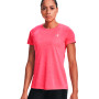 Camiseta Tech Twist Mujer Cerise-Pink Lemonade-Metallic Silver