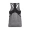 Camiseta Knockout Mesh BackTank Mujer Jet Gray Light Heather-Black-Black