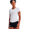 Camiseta Streaker Run Short Sleeve Mujer White-Reflective
