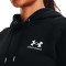 Majica dugih rukava Under Armour Essential Fleece Hoodie Mujer