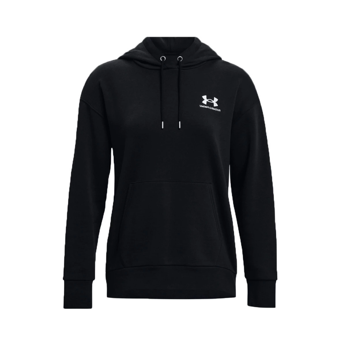 Sweatshirt Under Armour Women Fleece Hoodie Black-White - Fútbol