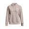 Sudadera Essential Fleece Hoodie Mujer Ghost Gray Light Heather-White
