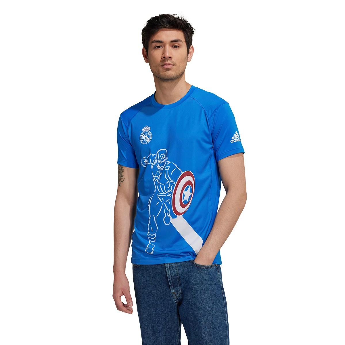 Jersey adidas Real Madrid CF Fanswear Avengers Blue - Fútbol Emotion