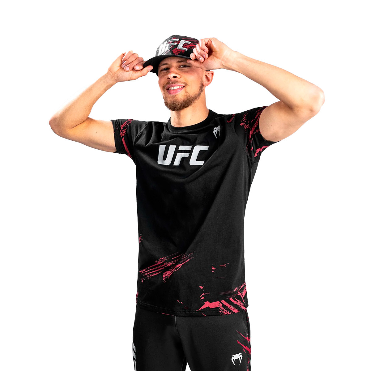 UFC Venum Authentic Fight Week Short Sleeve T-shirt Grey - Fightwear Shop - Europe