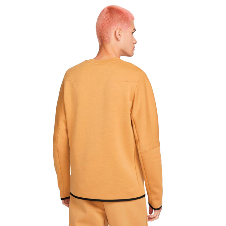 Sudadera Nike Sportswear Tech Fleece Crew Elemental GoldSail Fútbol
