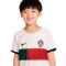 Conjunto Portugal Segunda Equipación Stadium Mundial Qatar 2022 Niño Blanco
