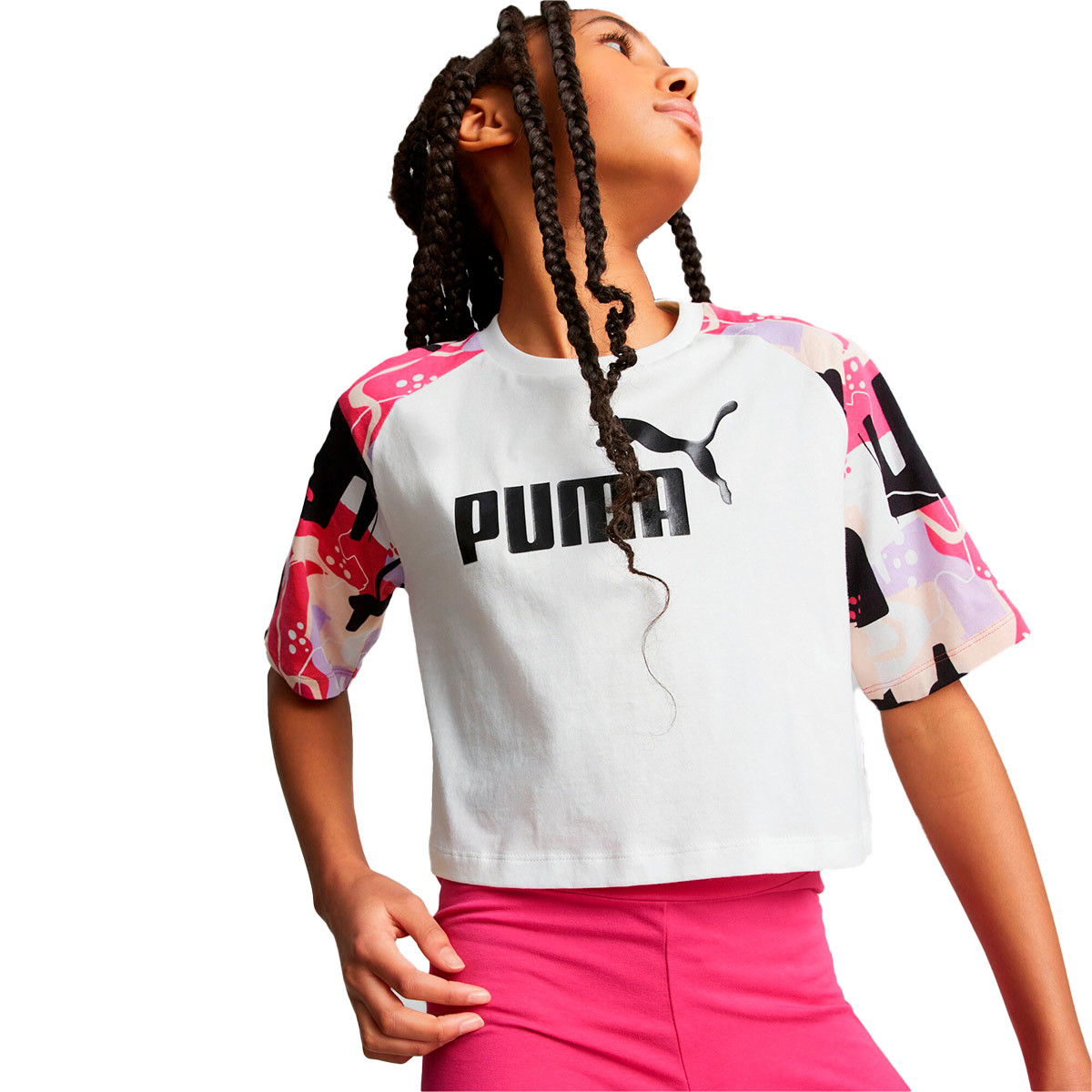 cooperar obtener tímido Jersey Puma Girls Essentials+ Street Art Raglan Aop White - Fútbol Emotion