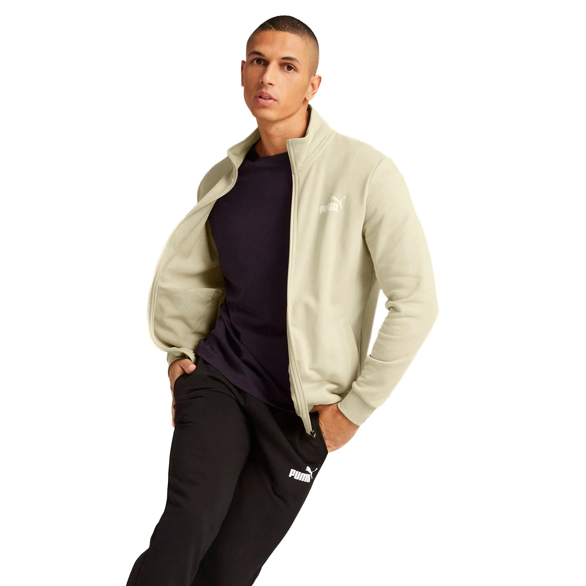 Puma clean sweat tracksuit cheap