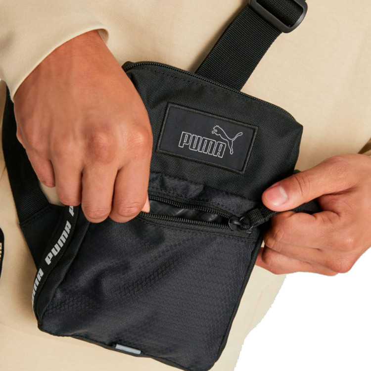 Shoulder Bag Puma Evoessentials Front Loader Bag Black Fútbol Emotion