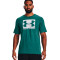 Camiseta UA Boxed Sportstyle Coastal Teal-White