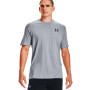 UA Sportstyle Left Chest Steel Light Heather-Black