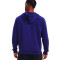 Chaqueta UA Rival Fleece Full-zip Hoodie Sonar Blue-Onyx White