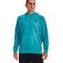 UA Rival Fleece Hoodie-Glacier Blue-Onyx Biały