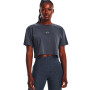 UA Branded Logo Crop Mujer Pljusak Sivo-Bijela