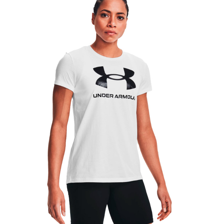 Jersey Under Armour UA Sportstyle Logo Mujer White Black F tbol