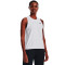 Top UA Essential Cotton Strech Tank Mujer White-Black
