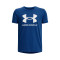 Camiseta UA Sportstyle Logo Niño Blue Mirage-White-White