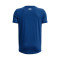 Camiseta UA Sportstyle Logo Niño Blue Mirage-White-White