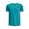 Camiseta UA Sportstyle Left Chest Niño Glacier Blue-Black-Black
