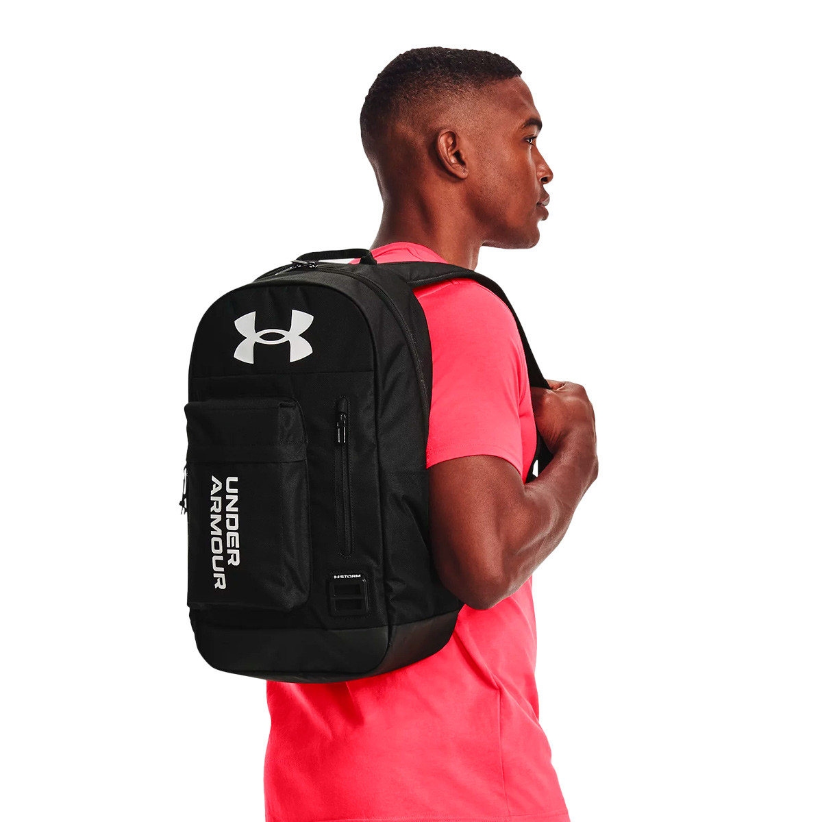 Bolsón Under Armour UA Halftime Backpack BlackBlackWhite Fútbol Emotion