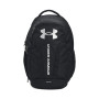 UA Hustle 5.0 Backpack Black-Black-Silver