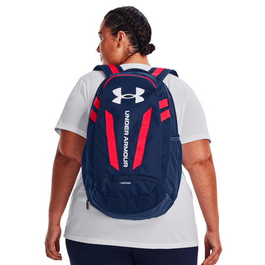 Backpack Under Armour UA Hustle 5.0 Backpack Academy-Red-White