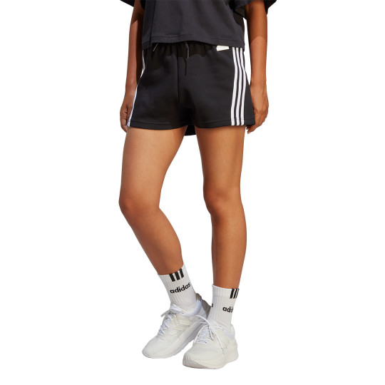 crimen Transitorio modelo Pantalón corto adidas Future Icons 3 Stripes Mujer Black - Fútbol Emotion