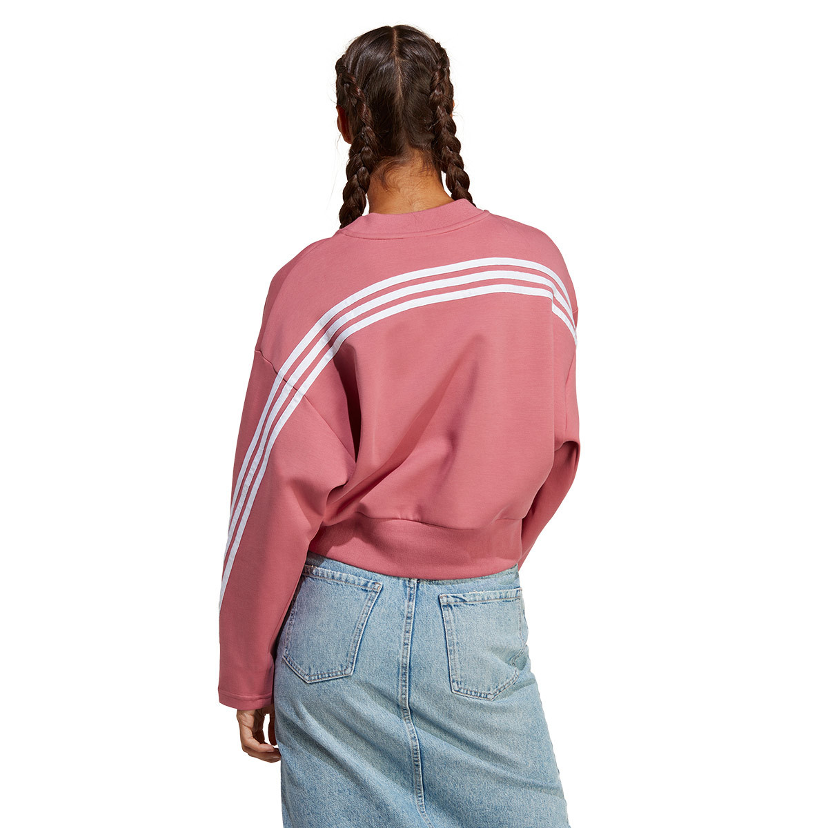 Sweatshirt adidas Women Future Icons 3 Stripes Pink Strata - Fútbol Emotion