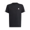 Camiseta Future Icons 3 Stripes Niño Black-White