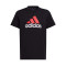 Camiseta Essentials Big Logo Niño Black-Better Scarlet-White