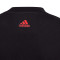 Camiseta Essentials Big Logo Niño Black-Better Scarlet-White