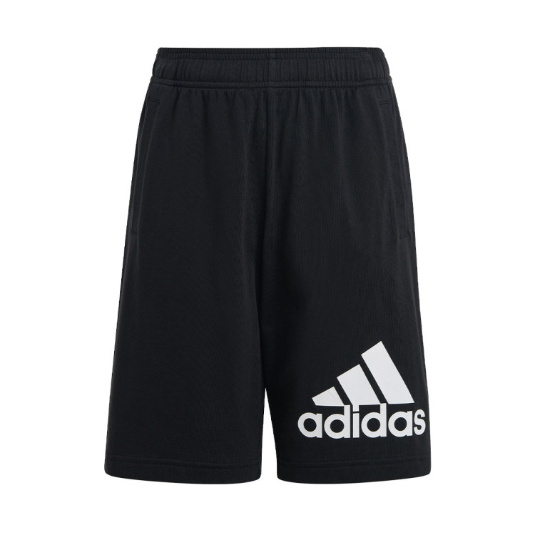 pantalon-corto-adidas-essentials-big-logo-nino-black-white-2