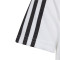 Camiseta Essentials 3 Stripes Niño White-Black