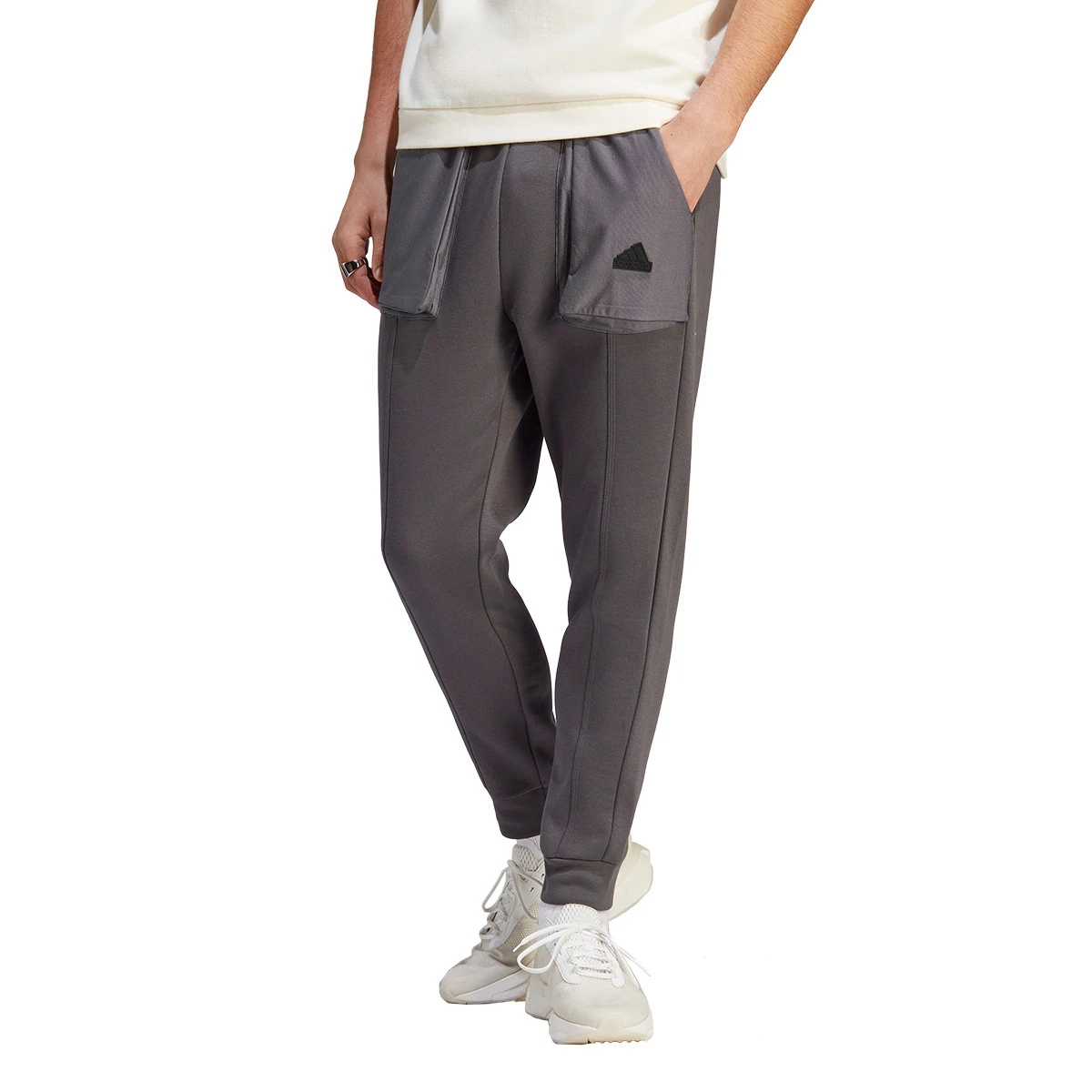 Lange broek adidas City Escape Grijze zes Futbol Emotion