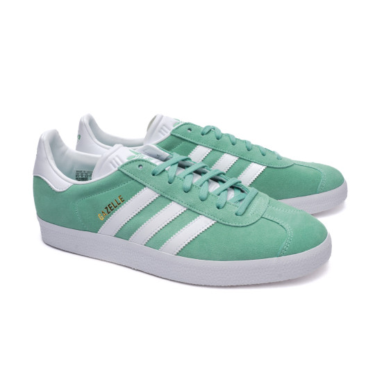 Degenerar Fecha roja usuario Tenis adidas Gazelle Mujer Pulse Mint- White-Gold Met - Fútbol Emotion