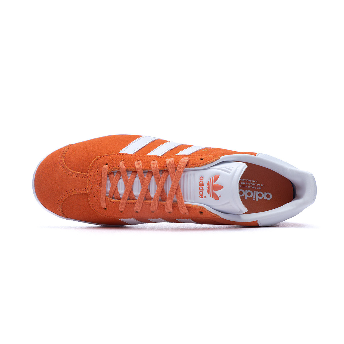 Zapatilla adidas Gazelle Solar Orange- White-Gold - Fútbol Emotion