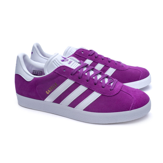 Trainers adidas Women Gazelle Shock Purple- White-Gold Met - Fútbol Emotion