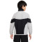 Chaqueta Sportswear Amplify Windrunner Niño Smoke Grey-Black-White-White