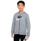 Chaqueta Sportswear Club + Niño Carbon Heather-White-Black