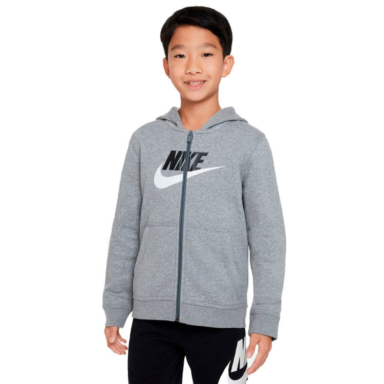 chaqueta-nike-sportswear-club-nino-carbon-heather-white-black-0