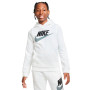 Sportswear Club Futura Hoodie Niño White-Smoke Grey-Black
