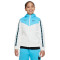Chaqueta Sportswear Repeat Swoosh Polyknit Niño Summit White-Baltic Blue-Black