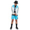 Chaqueta Sportswear Repeat Swoosh Polyknit Niño Summit White-Baltic Blue-Black