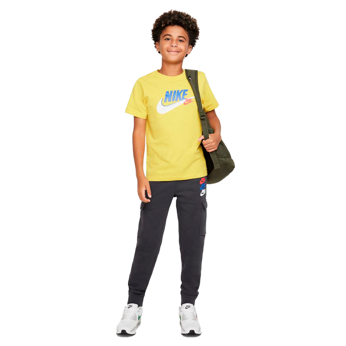 Long pants Nike Kids Sportswear Sport Festival Fleece Cargo Smoke