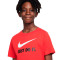 Camiseta Sportswear Jus do it Swoosh Niño University Red-White
