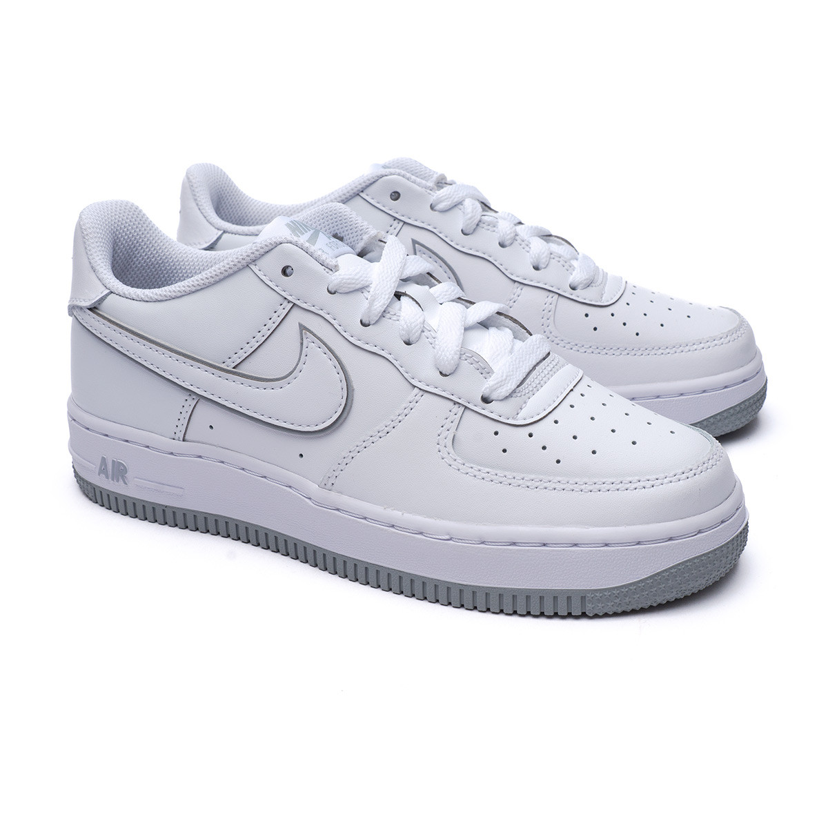 Zapatilla Nike Air Force 1 Niño Grey-White - Emotion