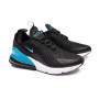 Air Max 270 Niño Czarno-Niebieski Błyskawica-Biały