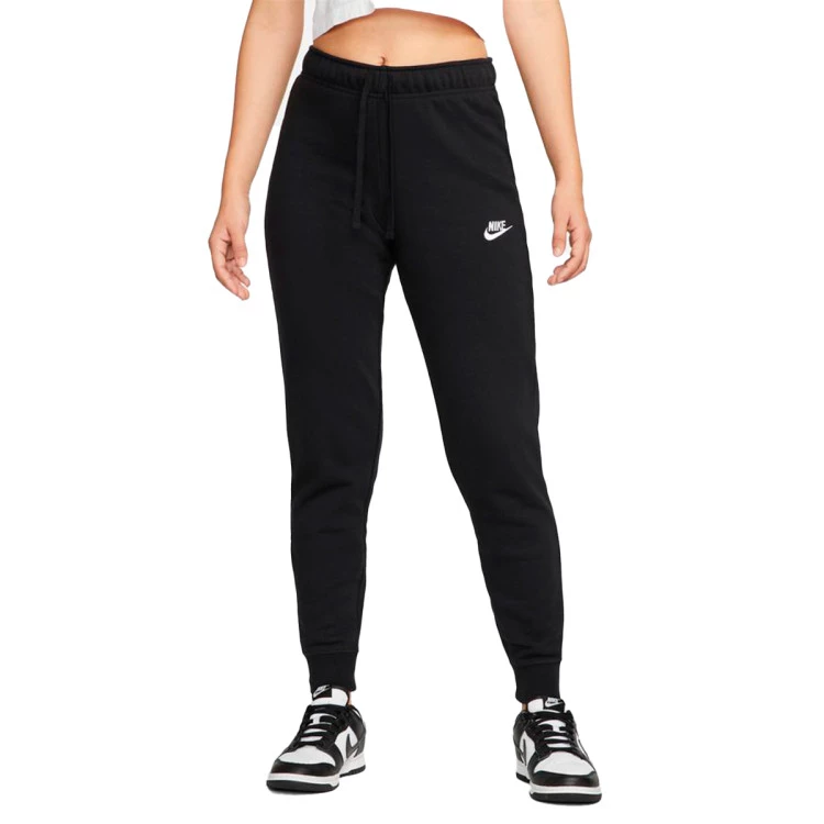 Long pants Nike Women Sportswear Club Fleece Black White Futbol Emotion